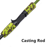Green Camouflage Portable 1.8M 3.4-20g Lure Test M Action Carbon Fiber