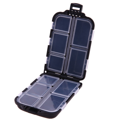 10 Compartments Plastic Storage Case Fish Tool Box