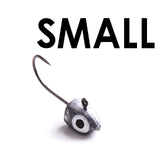 5pcs Jig head Lead hook 0.9g 1.5g 1.6cm 1.8cm Metal fly fishing hook