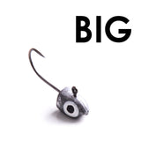 5pcs Jig head Lead hook 0.9g 1.5g 1.6cm 1.8cm Metal fly fishing hook